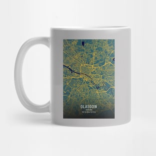 Glasgow city map Mug